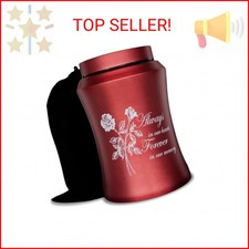 Large Cremation Urns for Adult Human Ashes, Up to 220 lbs Decorative Urn with Fl