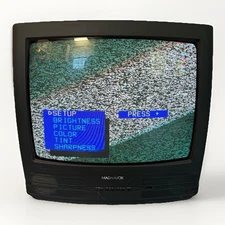Magnavox 19" CRT  TV - Retro Gaming Working - 19PR14 C227 - No Remote