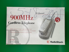 RadioShack ET-1107 900MHz 30 Channel Cordless Phone w/ Box No Battery UNTESTED