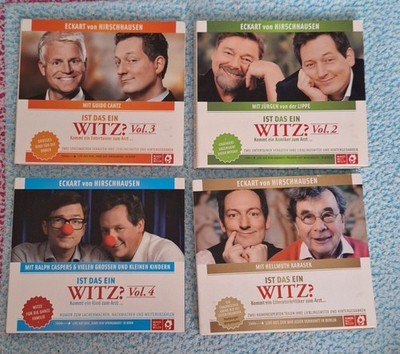 4 CD - Witze von Eckart von Hirschhausen mit Lippe Karasek Caspers Cantz !!!