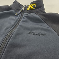 KLIM Full Zip Fleece Lined Black Gray Sledding Riding Jacket Size Medium