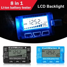 LCD Battery Capacity Checker for RC Packs 1-8S   Voltage and Capacity Tester