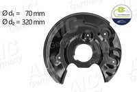 AIC Ankerblech Spritzblech Bremsscheibe Hinten Rechts FüR Skoda VW Yeti Beetle