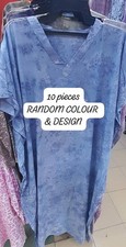 10's Baju Kaftan Kelawar free size Tie Dye fee Cotton Short Sleeve
