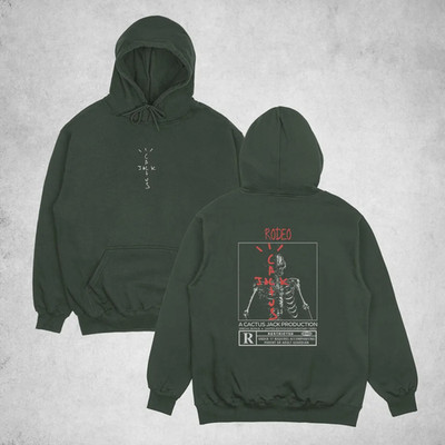 Cactus Jack Rodeo Travis Scott Double Sided for Fans Hoodie Size S-5XL