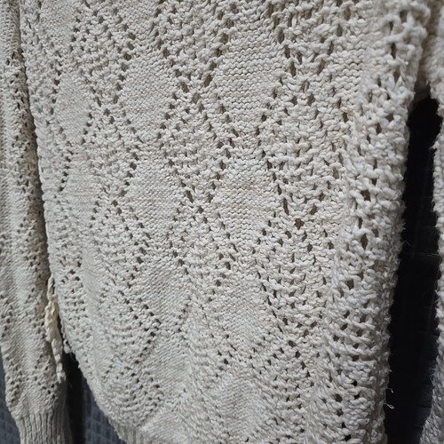 Open Knit Sweater SzXL American Rag CIE Y2K Soft Laced Boho Chic Girly Cottage - Picture 5 of 15