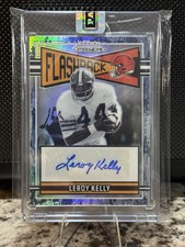 LEROY KELLY 2025 Prizm Navy Camo Flashback Auto /25 Cleveland Browns #FLA-LKY
