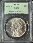1885-O Morgan Silver Dollar $1 - PCGS MS63 - New Orleans - FREE SHIPPING