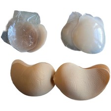 Unbranded Adhesive Bra and Silicone Nipple Cover Set Nude Backless Strapless