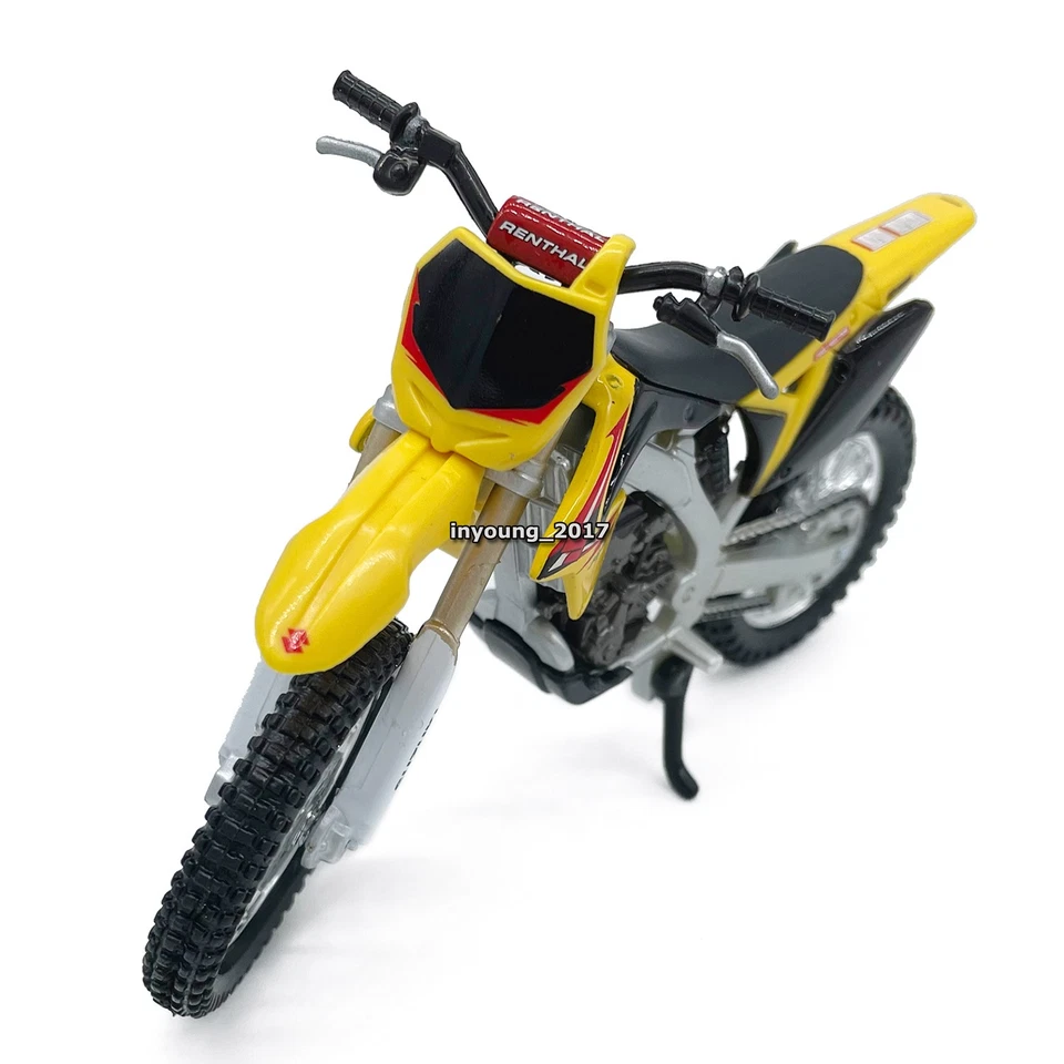1:18 Suzuki RM-Z450 Modelo de motocicleta Dirt Bike Diecast Vehículo de juguete para niños Niños Foto 4 de 4
