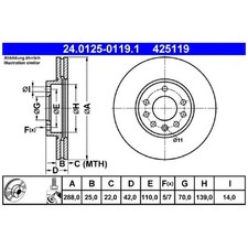 2x Bremsscheibe vorne für Opel Calibra A C89 Vectra B J96 | 26210924