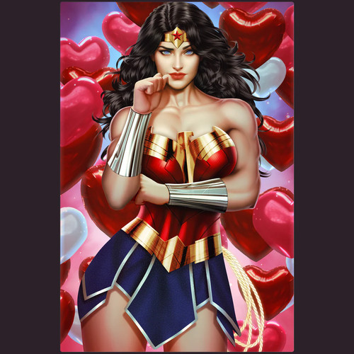 Wonder Woman Valentine's Day Metal Print - Picture 7 of 8