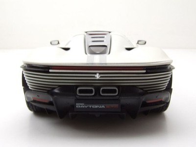 Bburago 18-16912 Ferrari SP3 Daytona blanche avec bandes