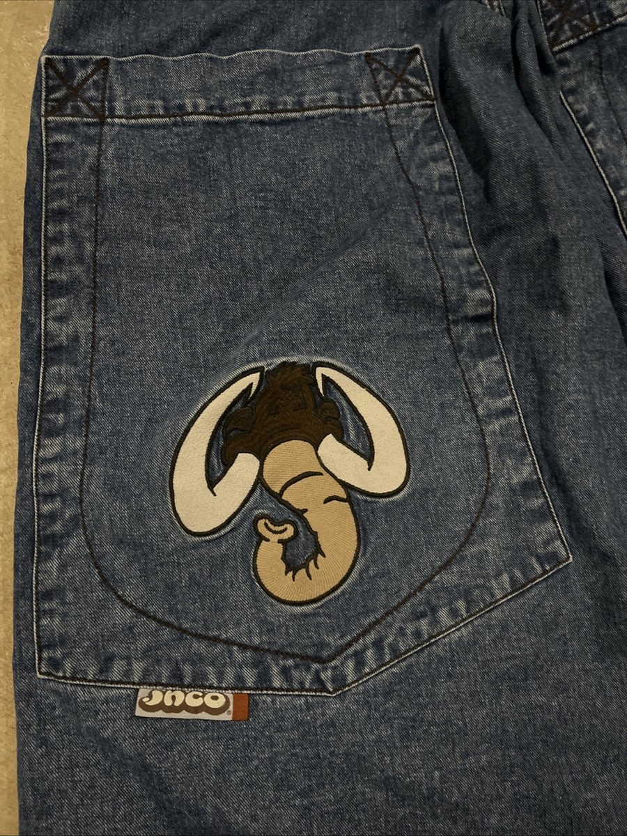 JNCO Jeans Mammoth Wide Pants Blue Denim Whopping 40 Inch Size