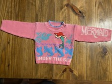 Vintage The Little Mermaid Sweater Size  See Measurment 90s Toddler Youth Ariel