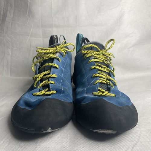 Scarpa Helix 70005-001 Blue Mountain Rock Climbing Shoes Lace Up Men's Size 11.5 - Picture 3 of 17
