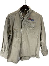 Bulwark Excel FR Flame Resistant Work Shirt Men's XL-RG Tan Long Sleeve Button