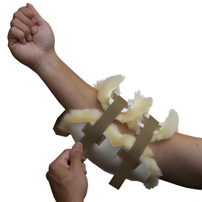 #ad 100% Sheepskin Elbow Pad – Genuine Australian Wool Cushion for Pressure Hyp... $63.09