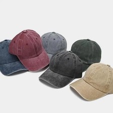 Vintage Baseball Cap Cotton Washed Snapback Dad Hat Hip Hop Outdoor