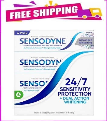 Sensodyne Advanced Whitening Toothpaste, 6.5 oz., 4 pk.