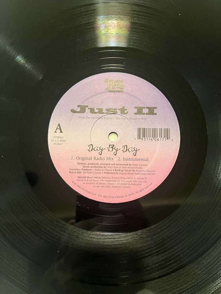 Just 2 "Day by Day" Rare Freestyle Vinyl Record VG+ - Image 2 of 3