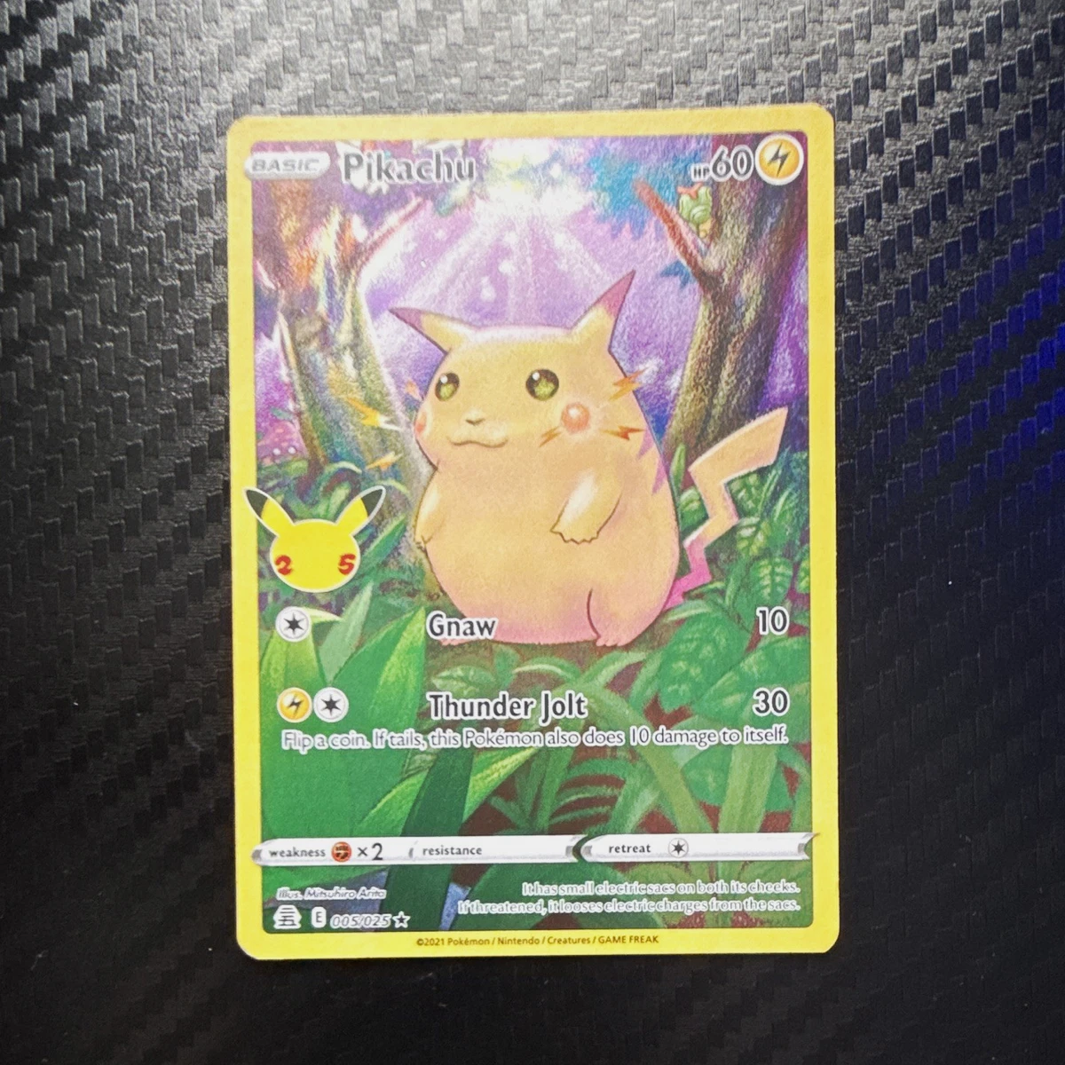 Pikachu Pokémon TCG Holo Rare Individual Collectible Card Game