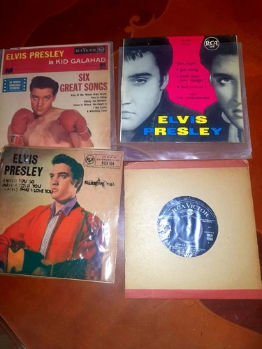 ELVIS PRESLEY X  4 ..7" RECORDS  lot 7
