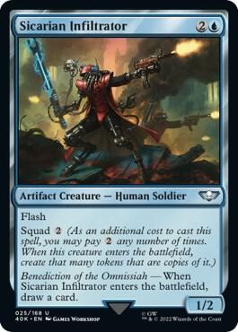 1x Sicarian Infiltrator - Universes Beyond: Warhammer 40,000 Near Mint - MTG