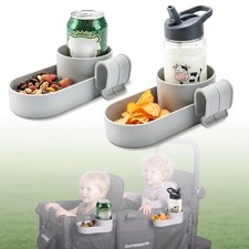 2Pack Snack Tray with Cup Holder Accessory for Wonderfold Wagon W2 W4