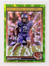 2024 Panini Score Josh Newton Green Shock /99 RC #357 Cincinnati Bengals