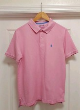 Izod Advantage Performance Polo Shirt Men's Size Medium Pink Casual