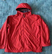 L.L.Bean Youth Rain Coat Hooded Jacket Windbreaker Boys Girls L 15-16