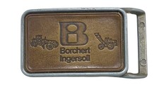 Vintage Borchert Ingersoll Belt Buckle Rectangular Design.