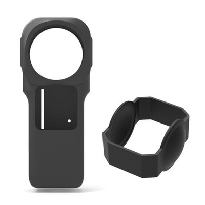 Silicone Protective Case Cover With Lens Cover For Insta360 One RS 1-Inch Camera