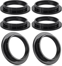 6 Pack Black Lampshade Reducer Rings, E27 Lamp Shade Adaptor Rings for Light