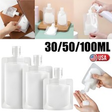 15  Travel Pouches for Toiletries TSA Approved Travel 3 Size Refillable Portable