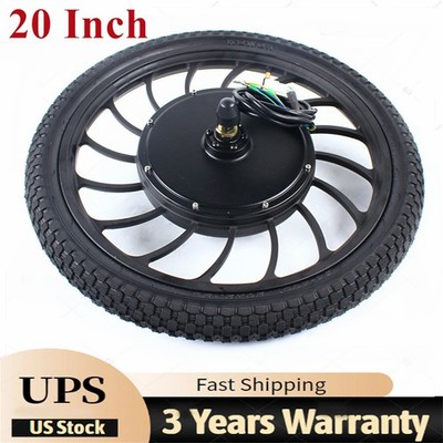20 inch Hub Motor Ebike Front Wheel Electric Bicycle Motor Conversion Kit 48 V~