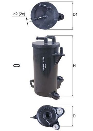 Fuel Filter fits HONDA CIVIC 1.6D 13 to 22 N16A1 Mahle 16900RZ0G01 16902RZ0G01 - Image 25