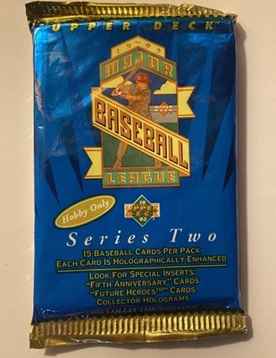 1993 Upper Deck Pack - Series Two (2) - MLB Baseball - Factory Sealed, Brand New