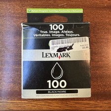 Lexmark 100 Black Ink Cartridge Which Utilizes Vizix Print Technology. READ BIO