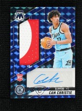 2024 Panini Mosaic Rookie Jersey Blue Prizm 3/49 Cam Christie #RJA-CHR Auto 16wc