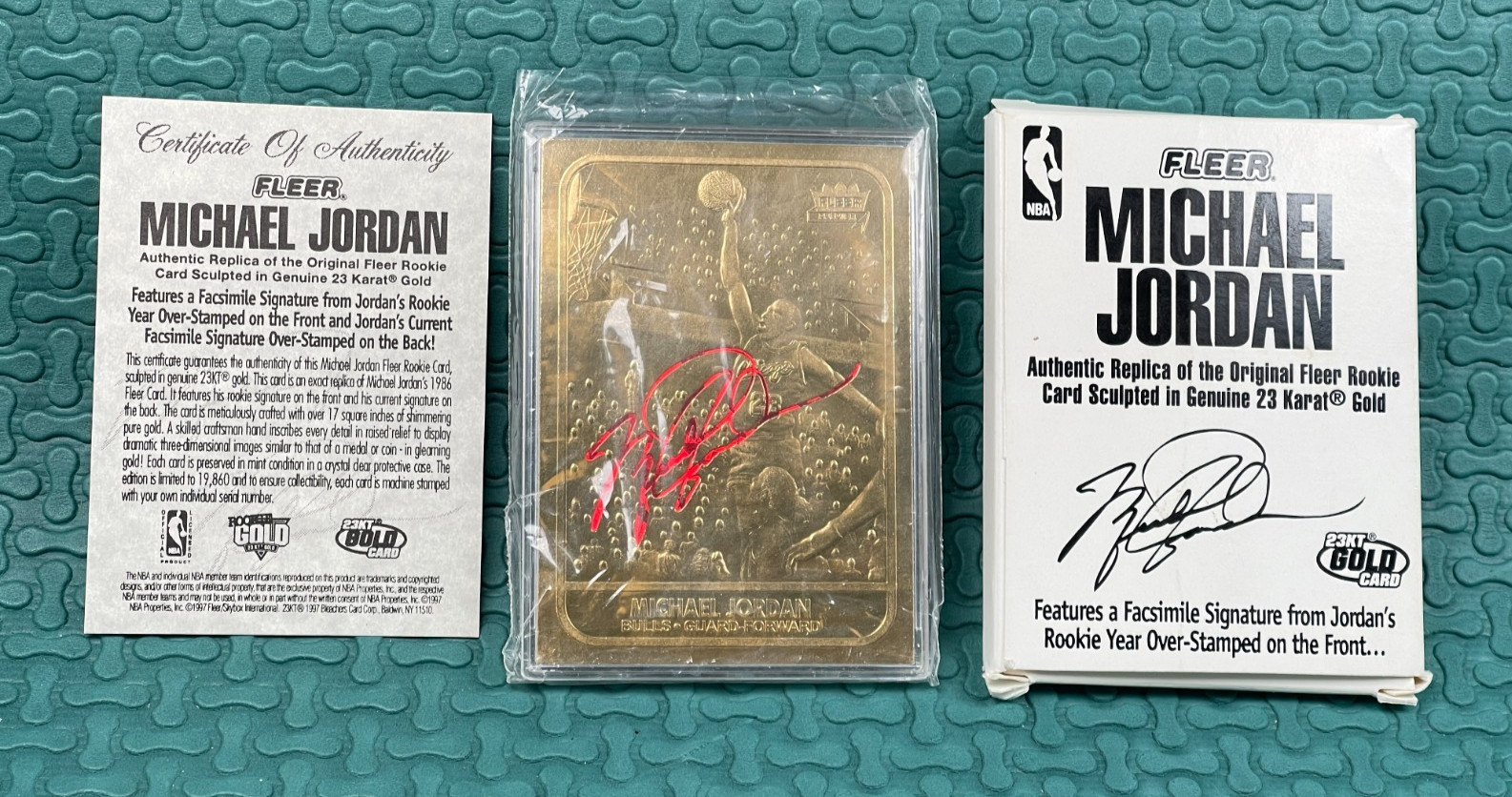 1998 1986 Rookie 23Kt Gold Michael Jordan #0452