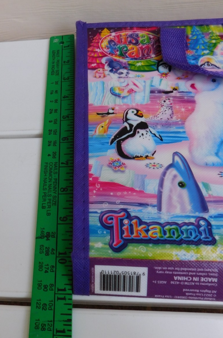 Lisa Frank TIKANNI HUSKY Trifold Portfolio Storage Folder School