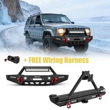 Fit 1984-2001 Jeep Cherokee Xj Front Rear Bumper Winch Plate Spare Tire Carrier
