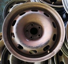 SET 4 CERCHI IN FERRO 5 FORI DA 15" PER GOLF 4 POLO IBIZA FABIA 5x100x57