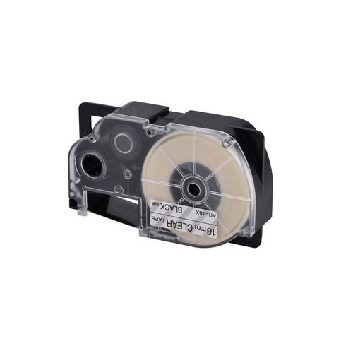 Cartucho de cinta transparente negro 5 piezas XR-18X para impresora de etiquetas Casio KL-120 EZ - Imagen 4 de 10