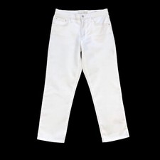 Ella Moss Jeans Women 6 29x25 White Straight Ankle Denim High Waisted