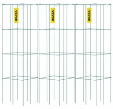 VEVOR Tomato Cages Plant Support Cages 3Pack Square Steel 3.3FT Green for Garden
