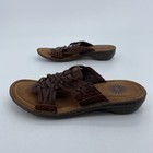 UGG Australia Womens Keala Fisherman Sandals Brown Basketweave Slip On Leather 8