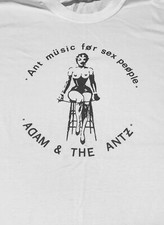 Adam And The Ants (Antz) - Ant Music For Sex People - White T-Shirt  **SALE**